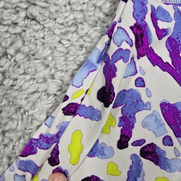 Title Nine Dream Dress Small Sleeveless Geometric Fit Flare Tennis Travel Ready - Picture 8 of 13